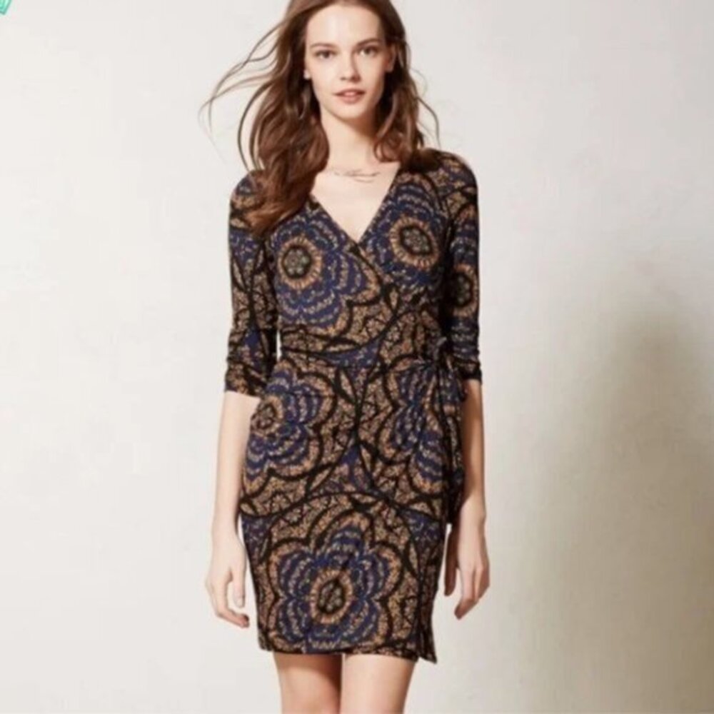 Vanessa Virginia Lena Faux Wrap Dress Size S - Picture 1 of 12